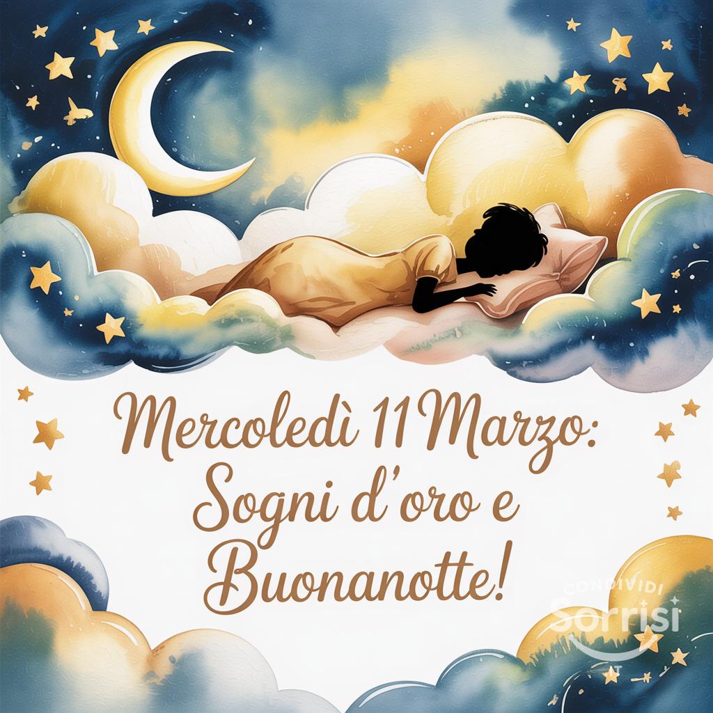 Mercoledì 11 marzo: sogni d'oro e buonanotte!