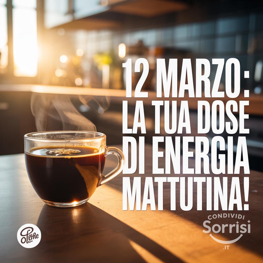 12 Marzo : La tua dose di energia mattutina!