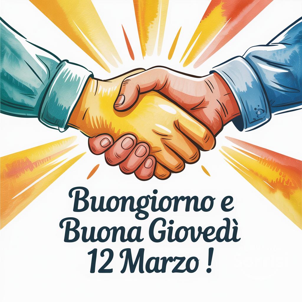Buongiorno e Buona Giovedì 12 Marzo !