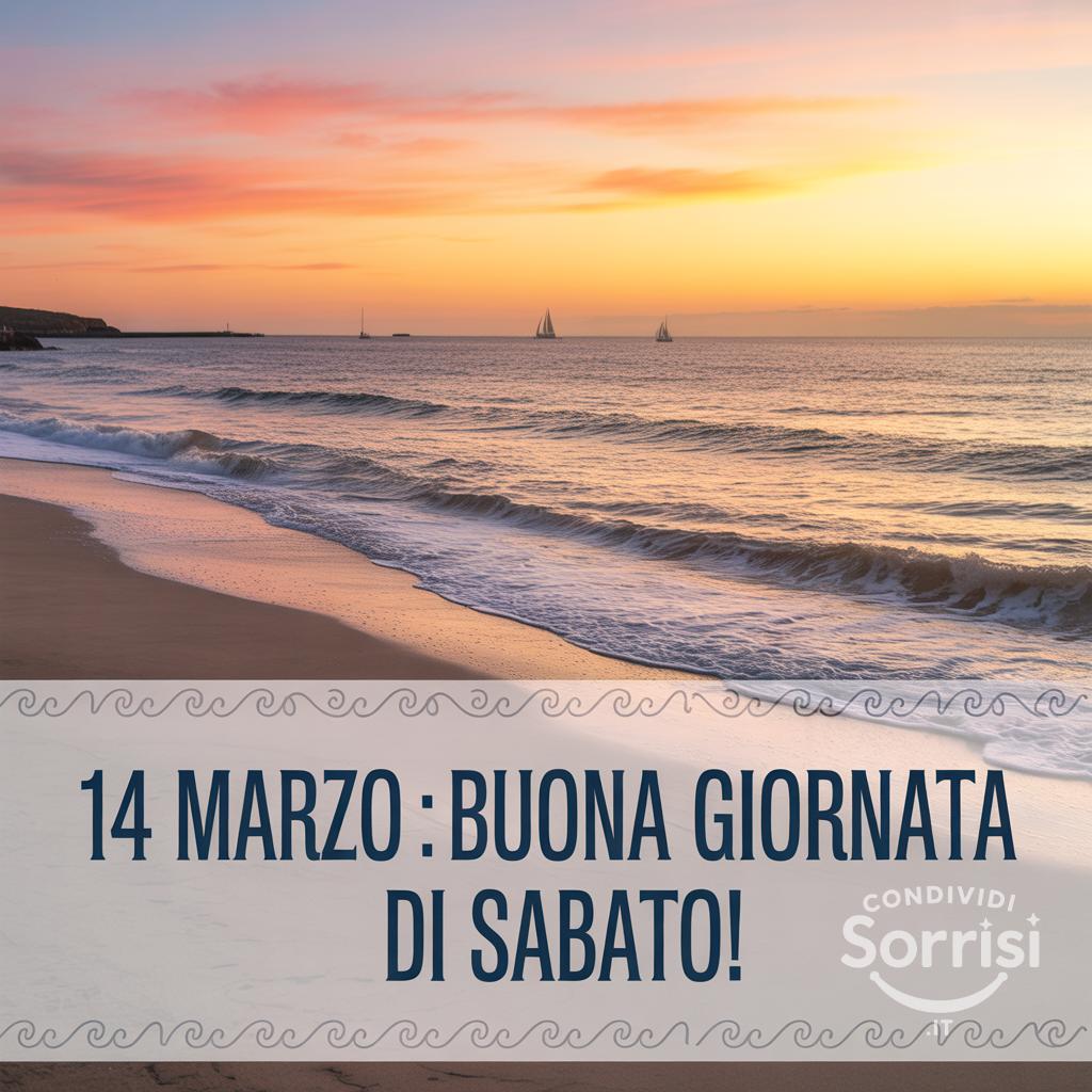 14 Marzo : Buona giornata di Sabato!