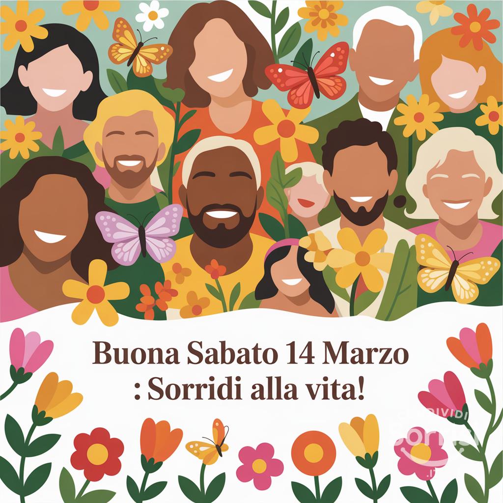 Buona Sabato 14 Marzo : sorridi alla vita!