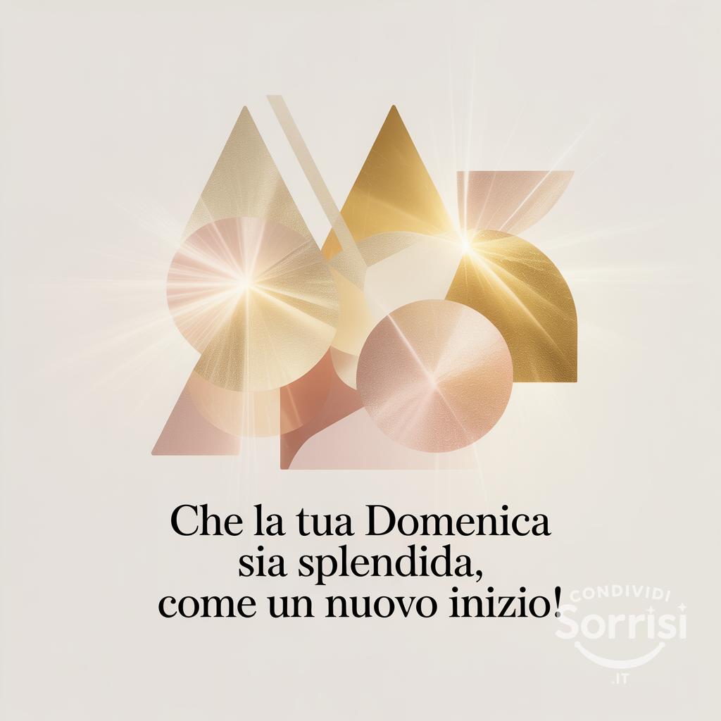 Che la tua domenica sia splendida, come un nuovo inizio!