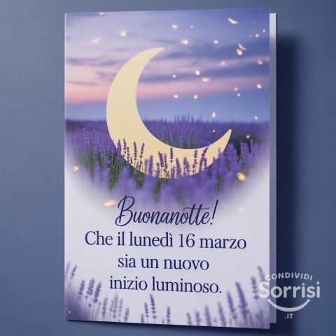 Buonanotte Lunedì 16 Marzo 2026: Riposa e Ricaricati per una Nuova Settimana!