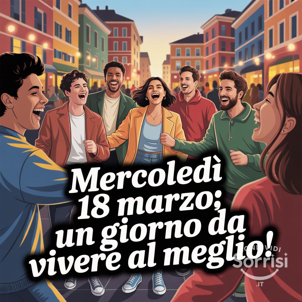 Mercoledì 18 marzo: un giorno da vivere al meglio!
