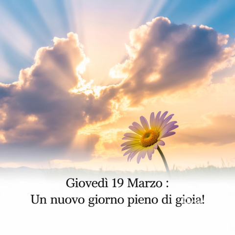 Buongiorno e Buon Giovedì 19 Marzo 2026: Un Saluto Speciale per un Giorno Unico