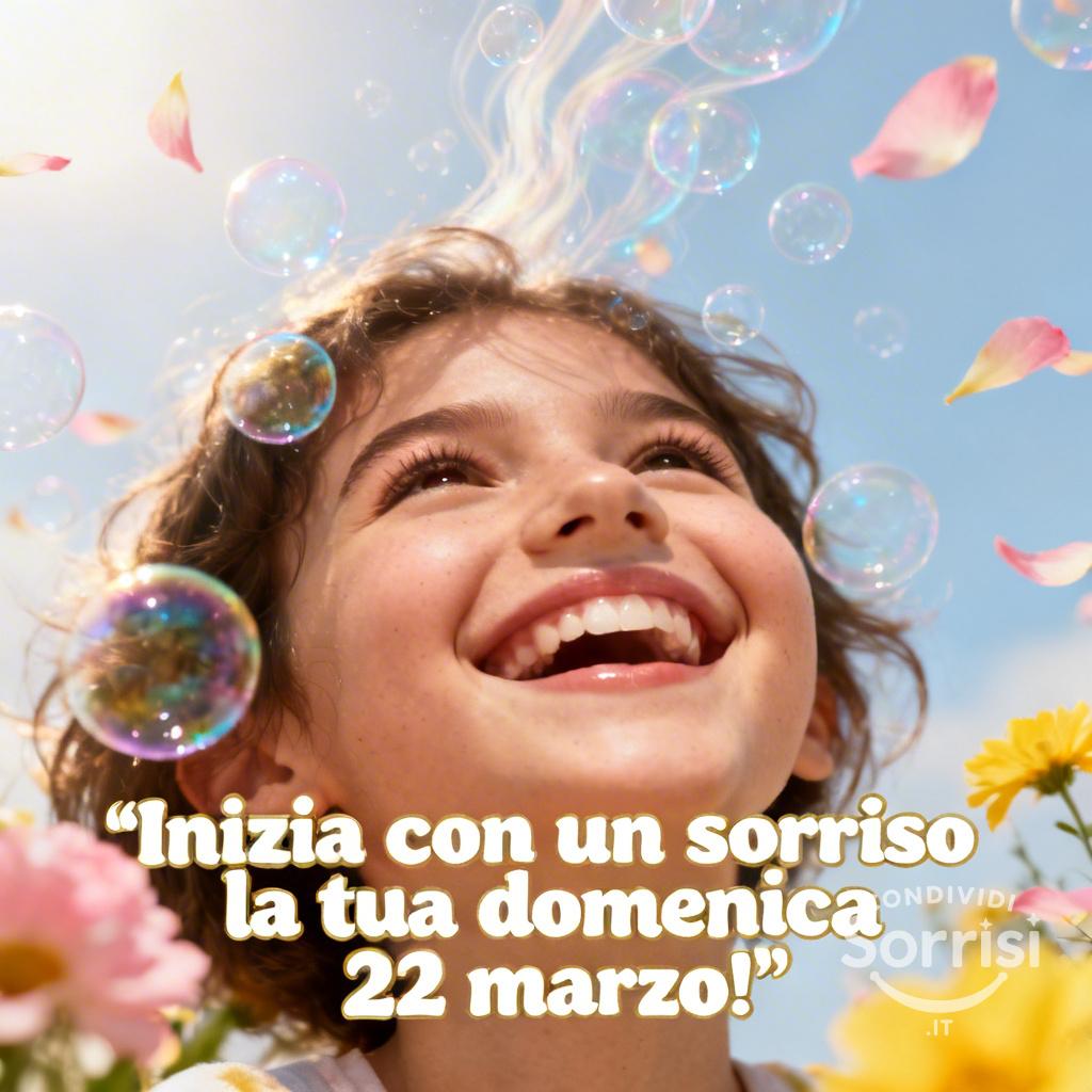 Inizia con un sorriso la tua domenica 22 marzo !