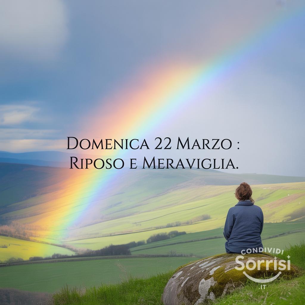 Domenica 22 marzo : riposo e meraviglia.