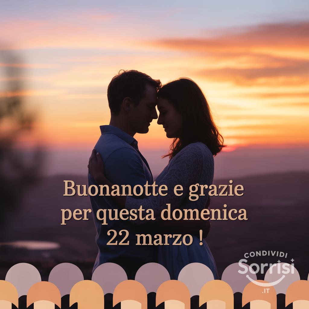 Buonanotte e grazie per questa domenica 22 marzo !