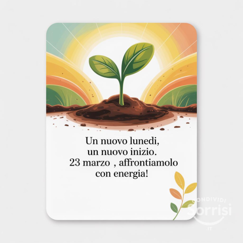 Buongiorno e Buon Lunedì 23 Marzo 2026: Inizia la Settimana con Energia e Nuove Opportunità