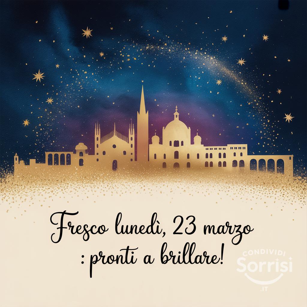 Fresco lunedì, 23 Marzo : pronti a brillare!