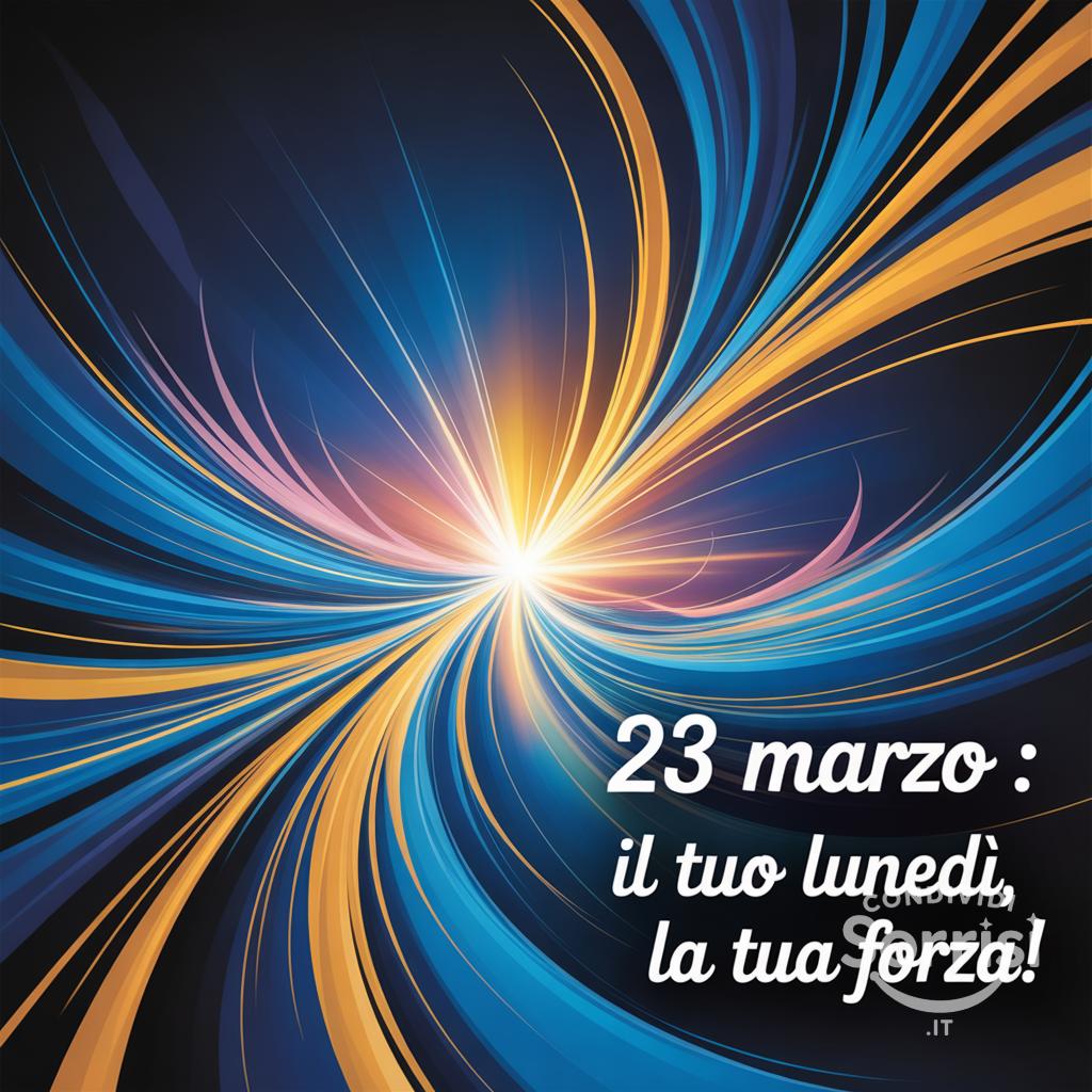 23 Marzo : il tuo lunedì, la tua forza!