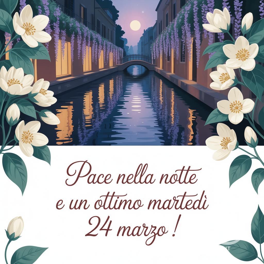 Pace nella notte e un ottimo martedì 24 marzo !