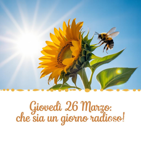 Buongiorno e Buon Giovedì 26 Marzo 2026: Un Augurio Speciale per la Tua Giornata