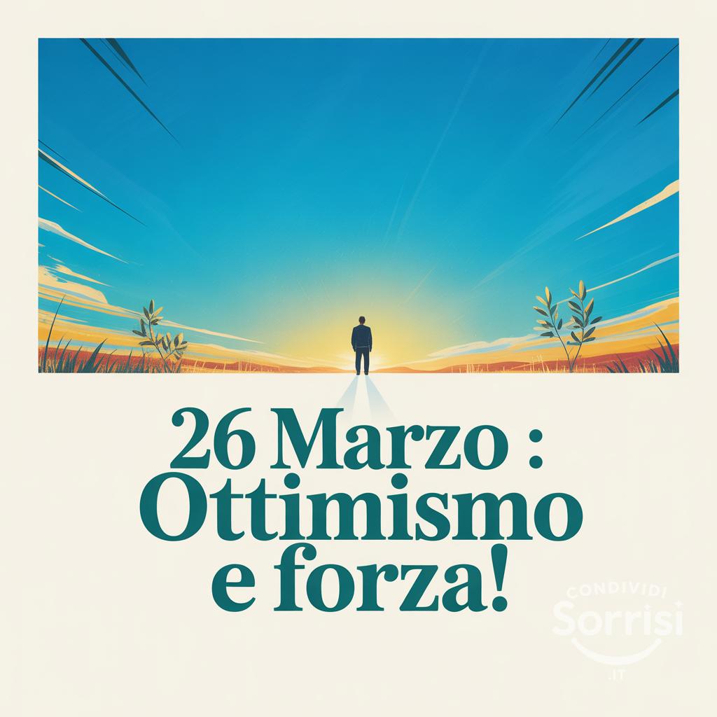 26 Marzo : ottimismo e forza!