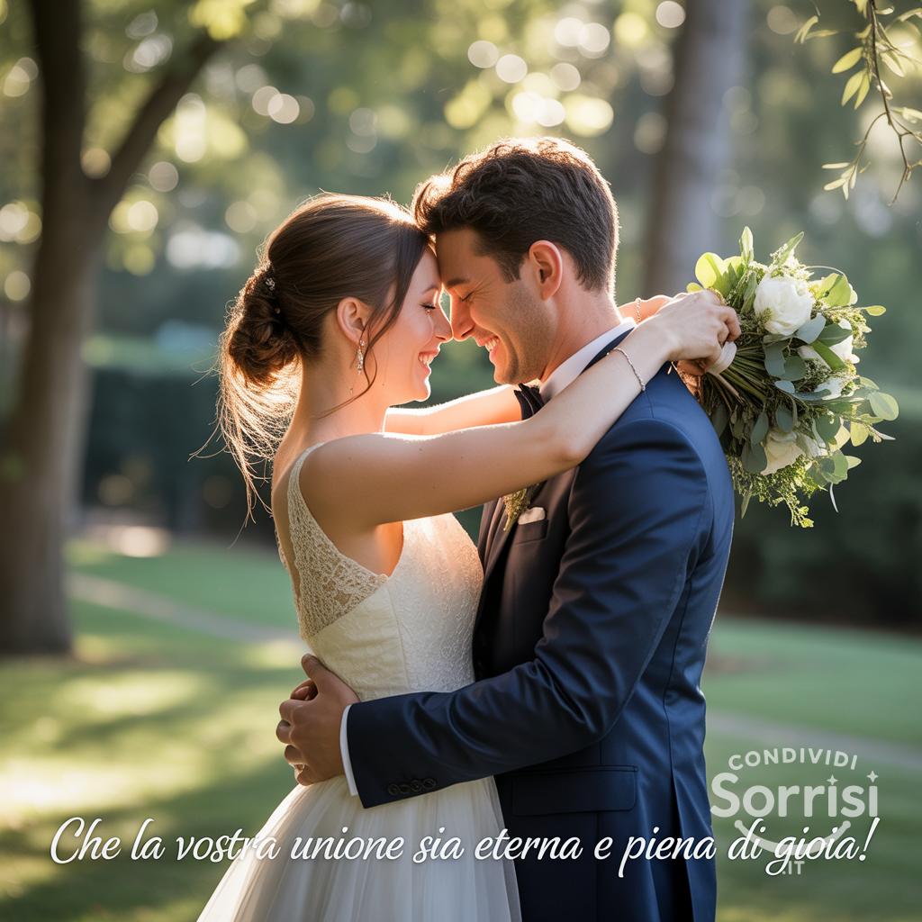 Che la vostra unione sia eterna e piena di gioia!