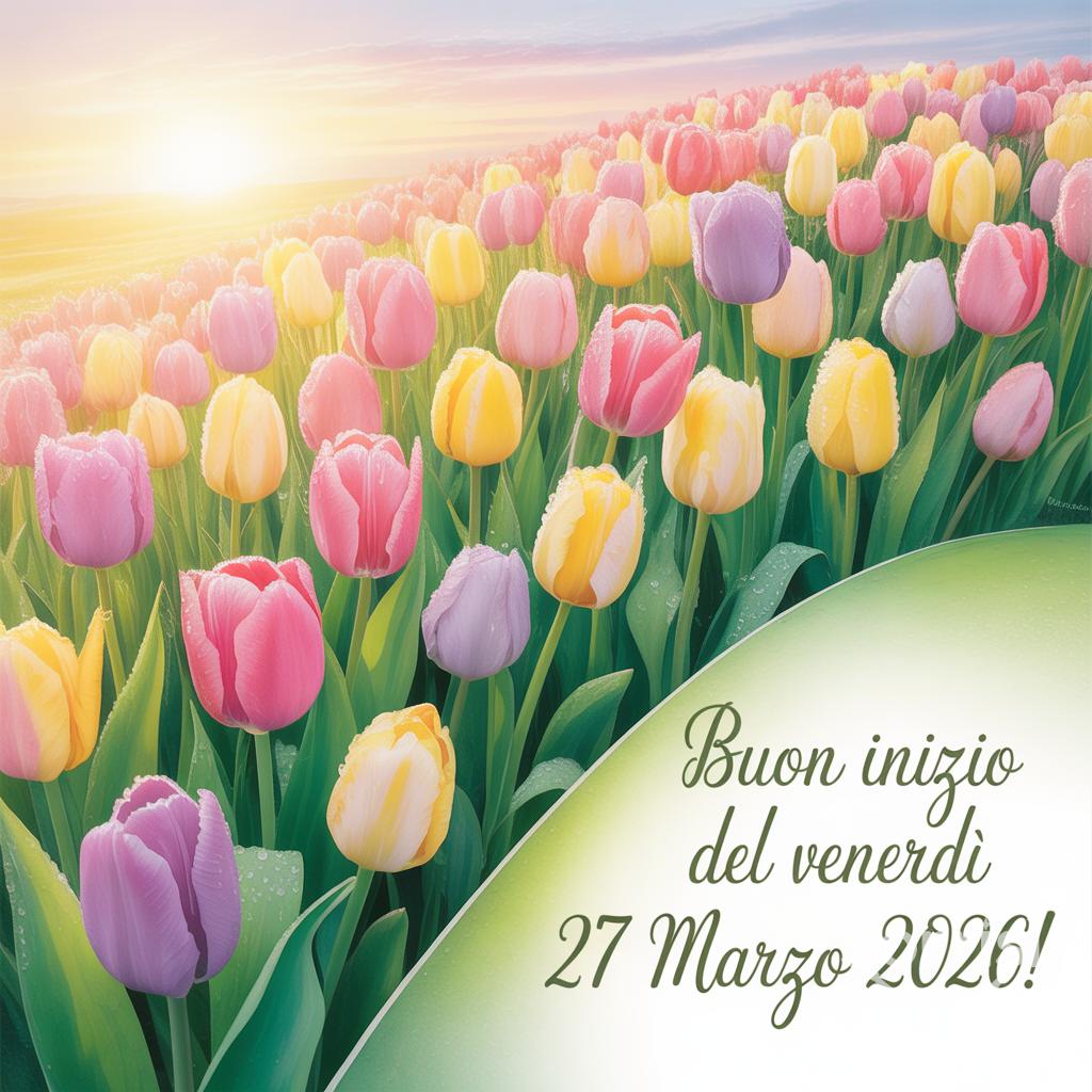 Buon inizio del Venerdì 27 Marzo !