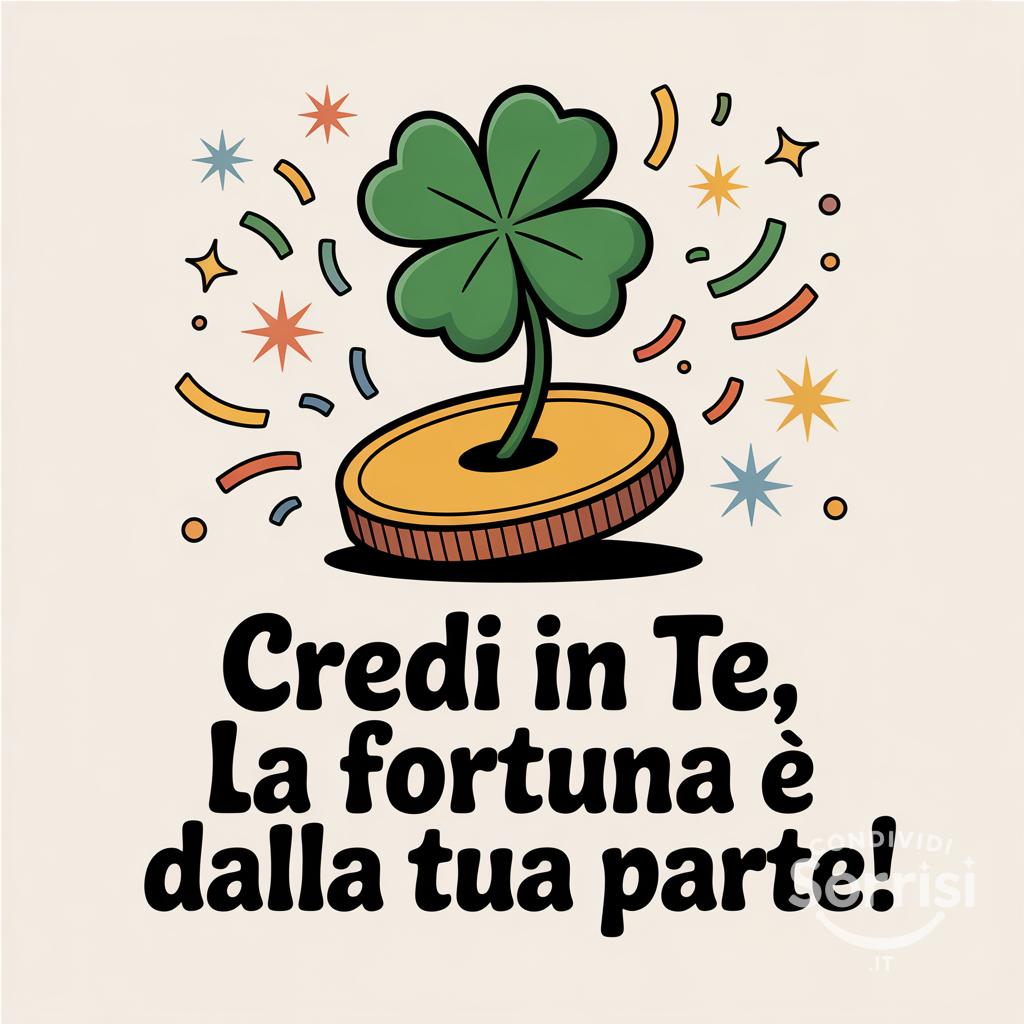 Credi in te, la fortuna è dalla tua parte!