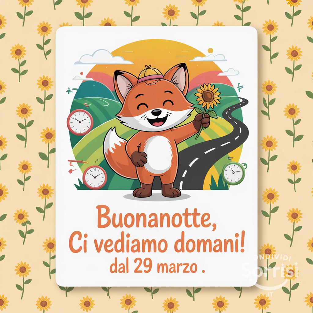 Buonanotte, ci vediamo domani! Dal 29 marzo .