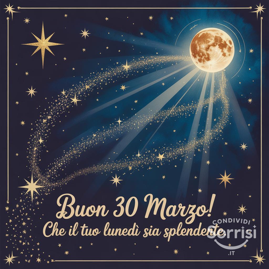 Buon 30 marzo! Che il tuo lunedì sia splendente.