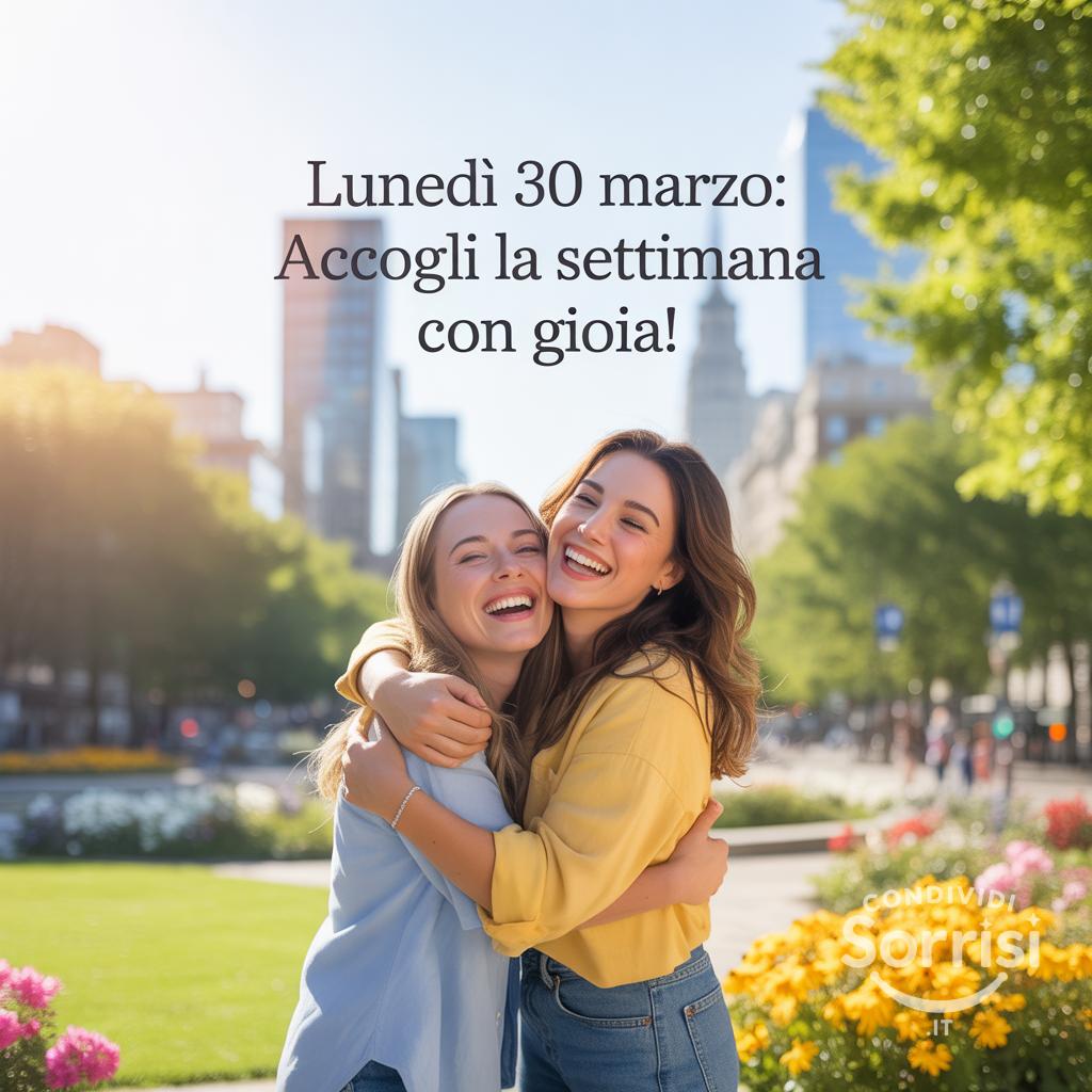 Lunedì 30 marzo: accogli la settimana con gioia!