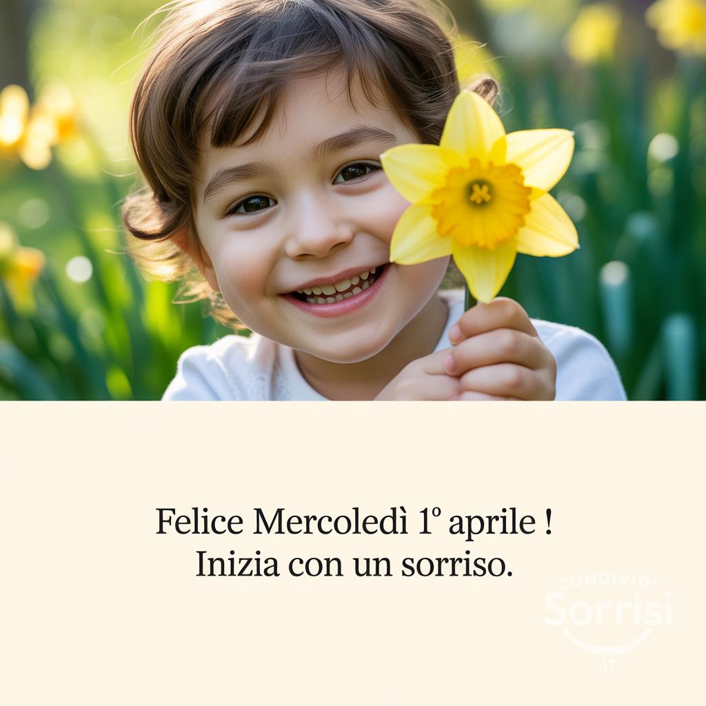 Felice Mercoledì 1° Aprile ! Inizia con un sorriso.
