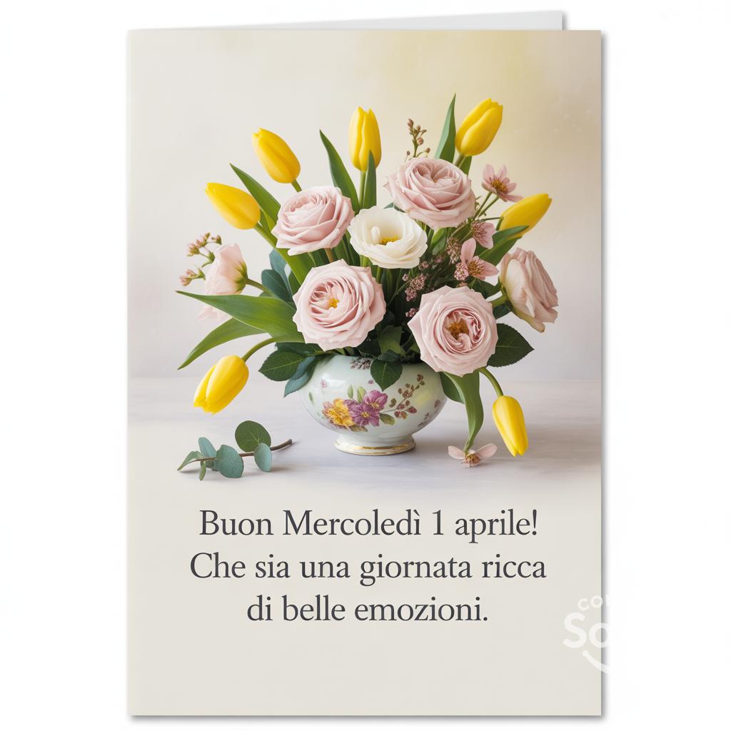 Buon Mercoledì 1 Aprile! Che sia una giornata ricca di belle emozioni.