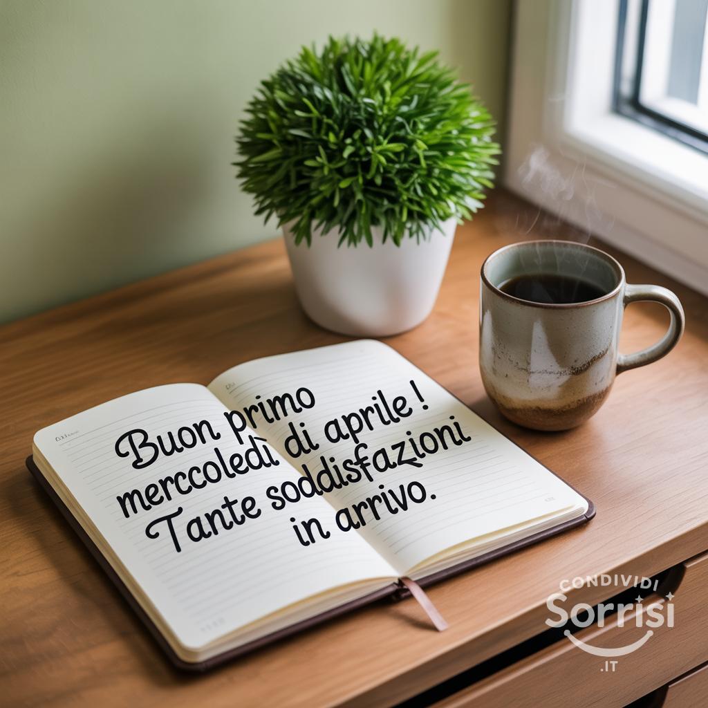 Buon primo Mercoledì di Aprile ! Tante soddisfazioni in arrivo.