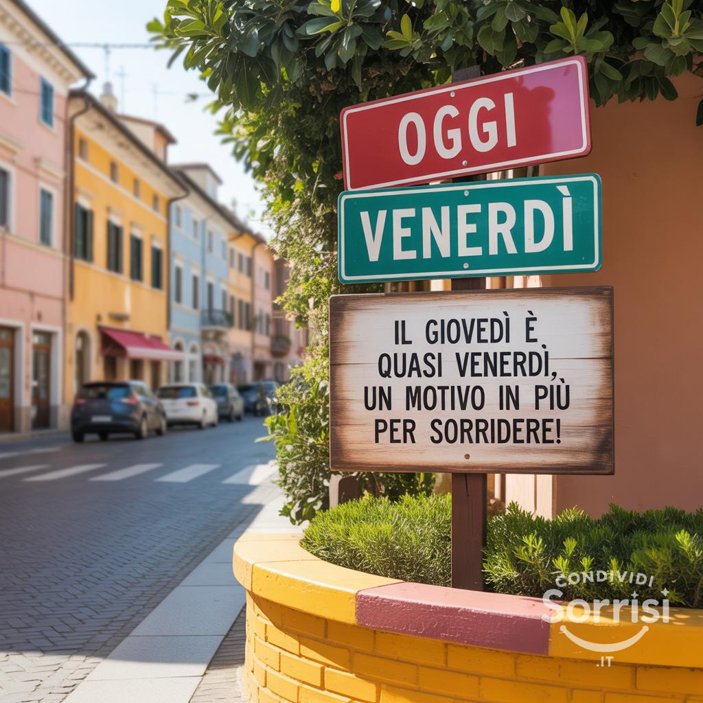 Il giovedì è quasi venerdì, un motivo in più per sorridere!