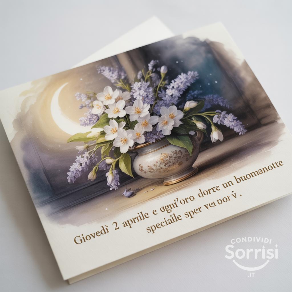 Giovedì 2 aprile : sogni d'oro e un buonanotte speciale per voi.