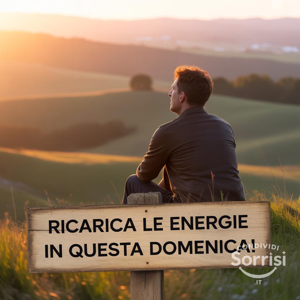 Ricarica le energie in questa domenica!