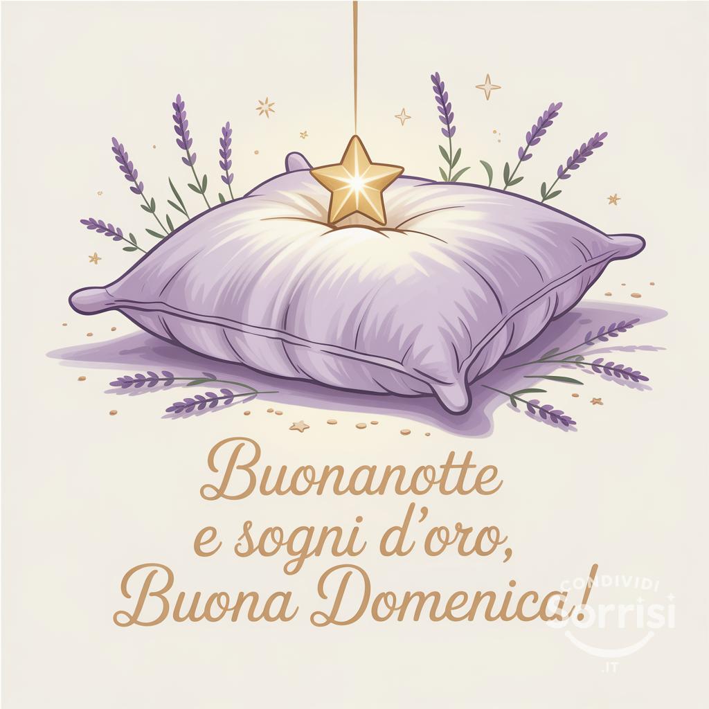 Buonanotte e sogni d'oro, buona domenica!