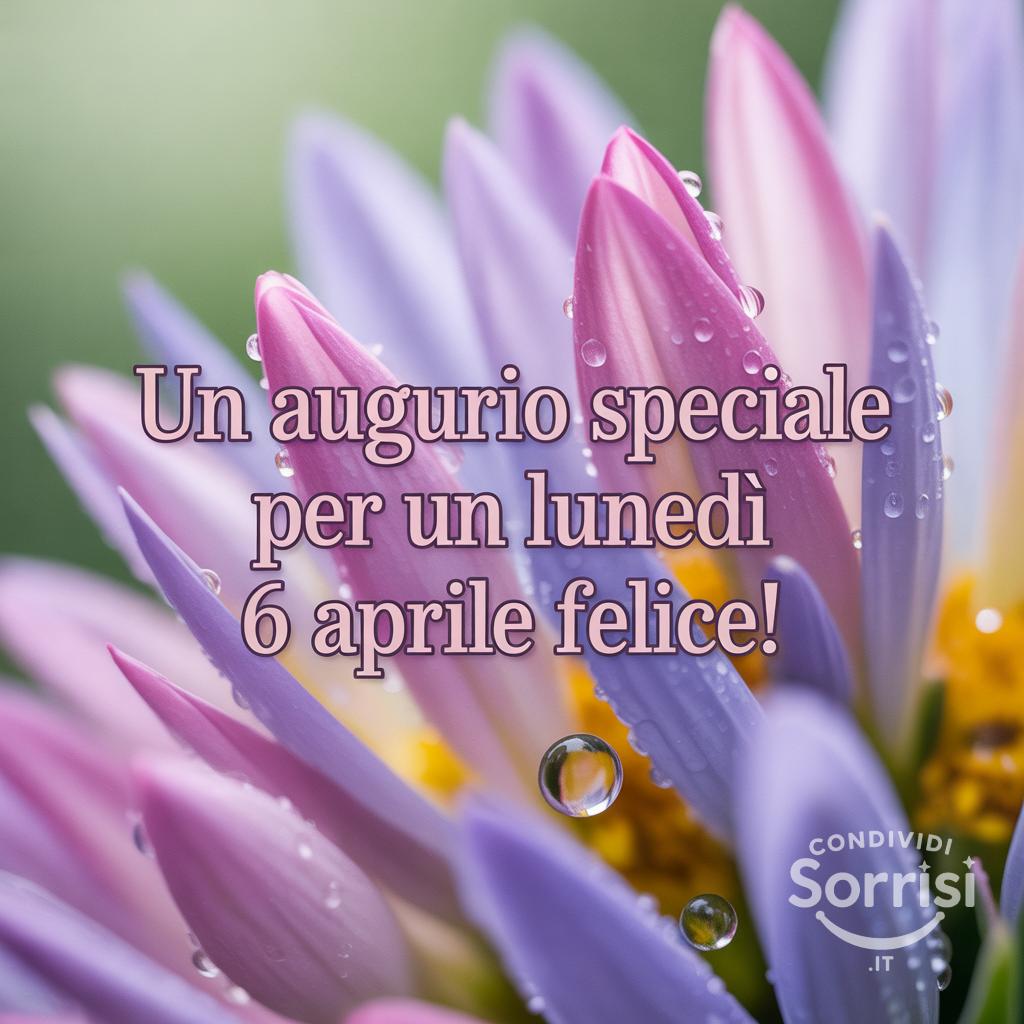 Un augurio speciale per un lunedì 6 aprile  felice!