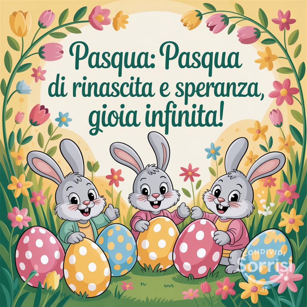 Pasqua: Pasqua di rinascita e speranza, gioia infinita!