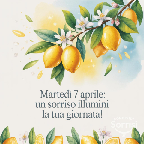 Buongiorno e Felice Martedì 7 Aprile 2026: Inizia la Settimana con Energia e Sorrisi!