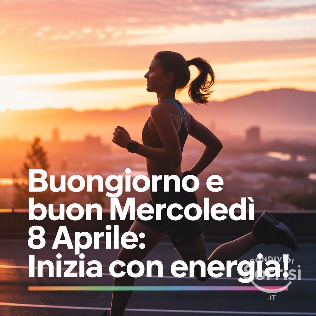 Buongiorno e Buon Mercoledì 8 Aprile: inizia con energia!