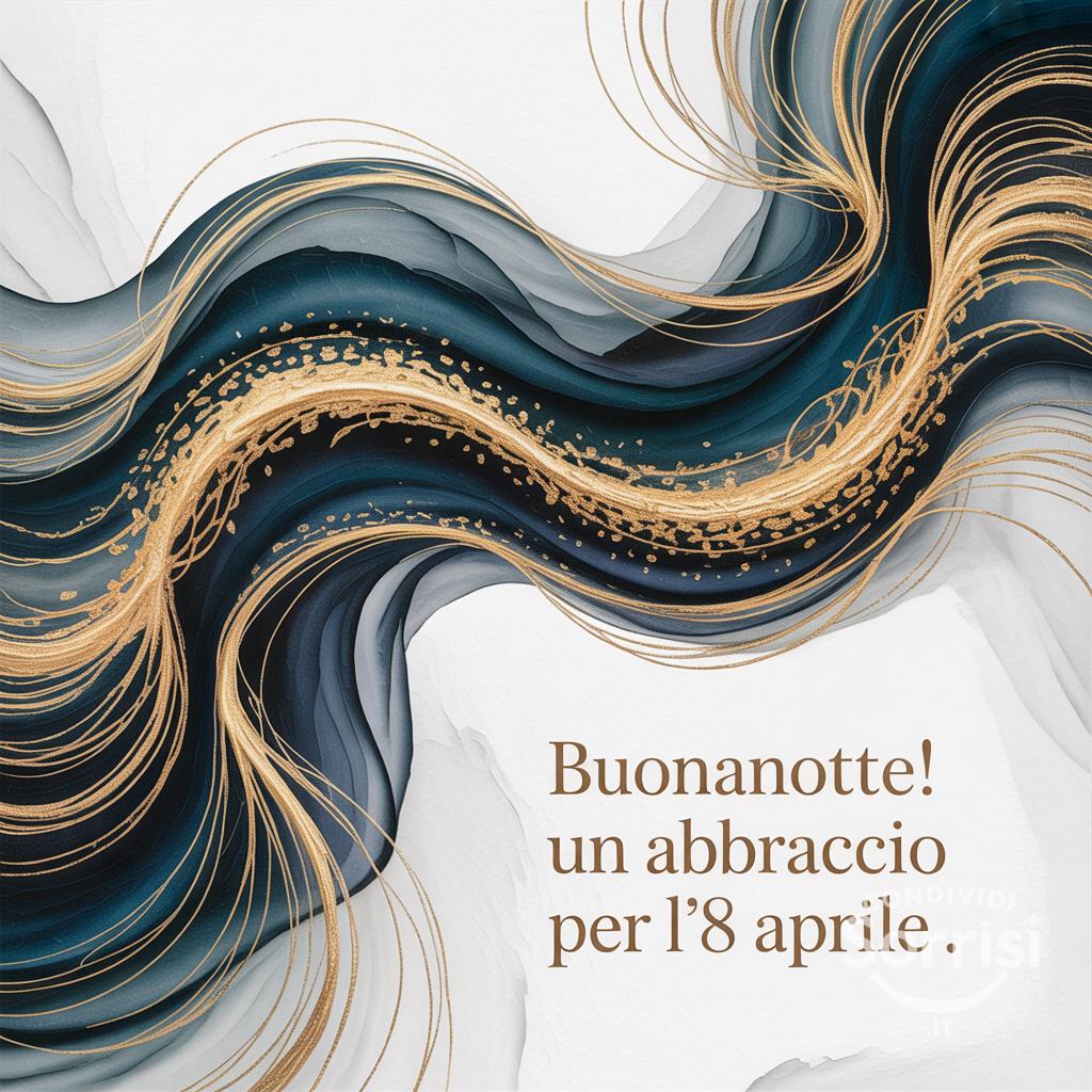 Buonanotte! Un abbraccio per l'8 aprile .