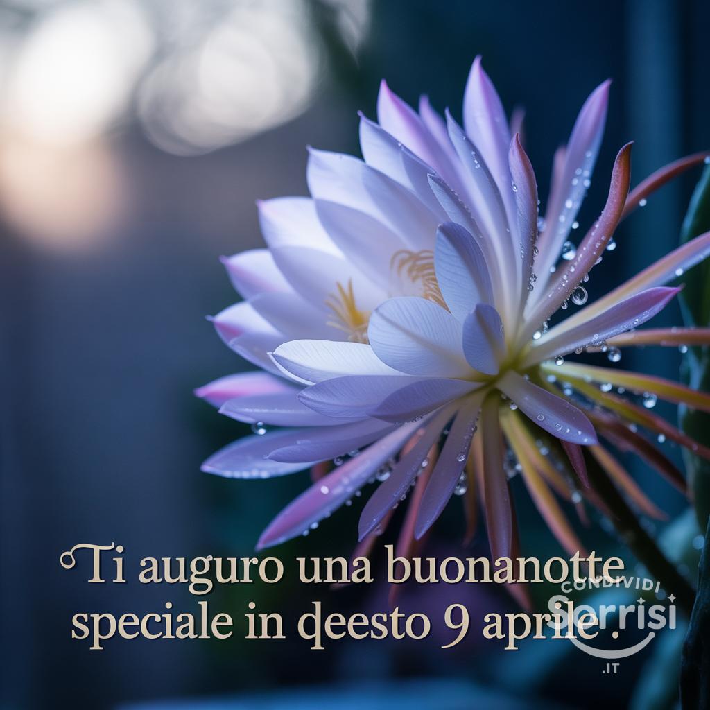 Ti auguro una buonanotte speciale in questo 9 aprile .