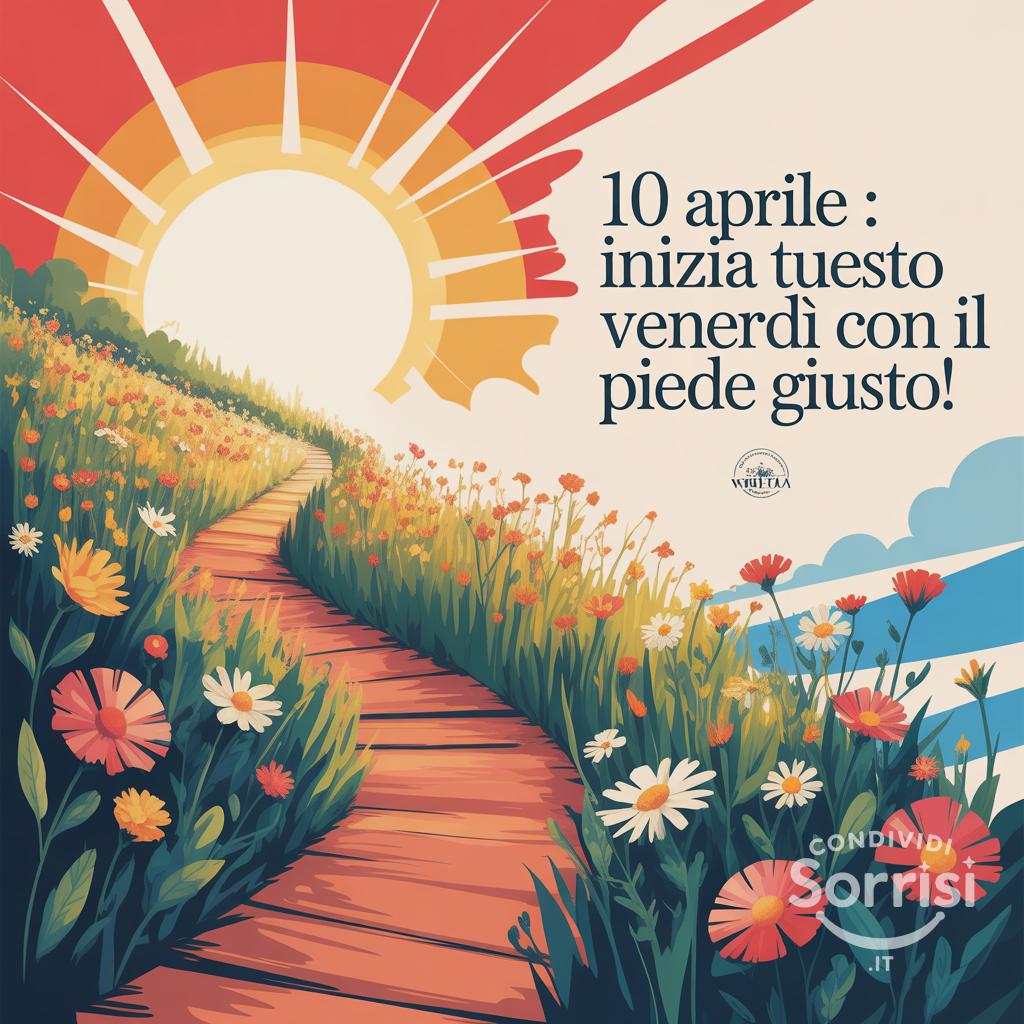 10 aprile : inizia questo venerdì con il piede giusto!