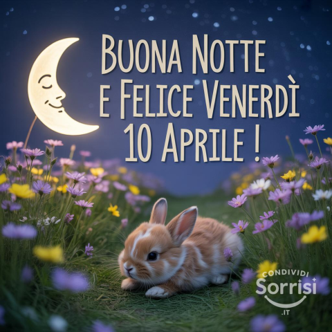 Buonanotte, Venerdì 10 Aprile 2026: Un Dolce Riposo Stellato!