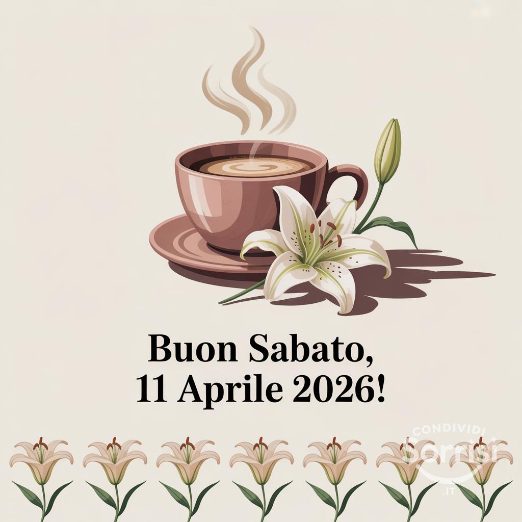 Buon sabato, 11 aprile !