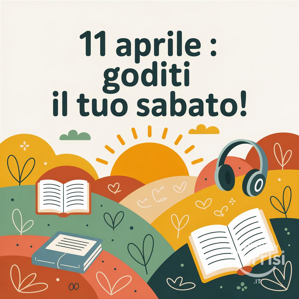 11 aprile : Goditi il tuo sabato!