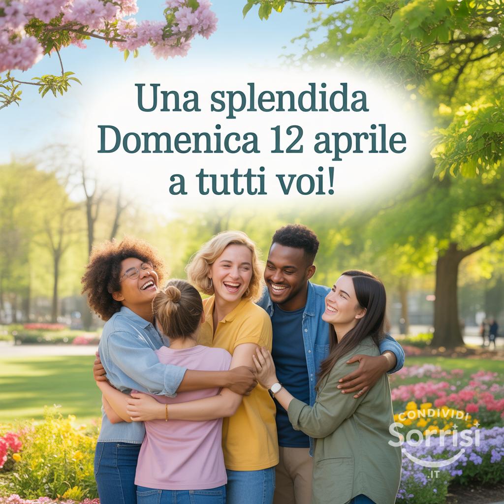Una splendida domenica 12 aprile  a tutti voi!