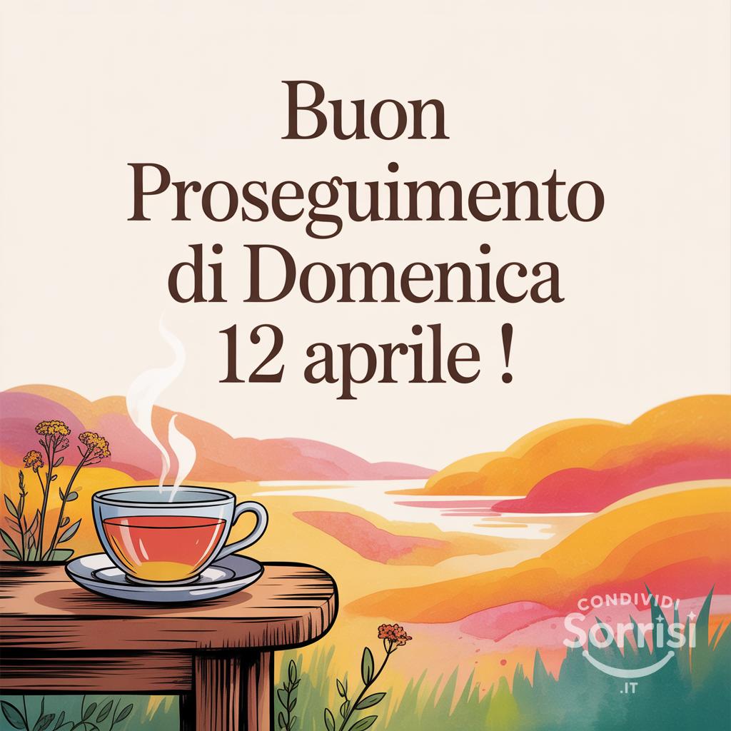 Buon proseguimento di domenica 12 aprile !