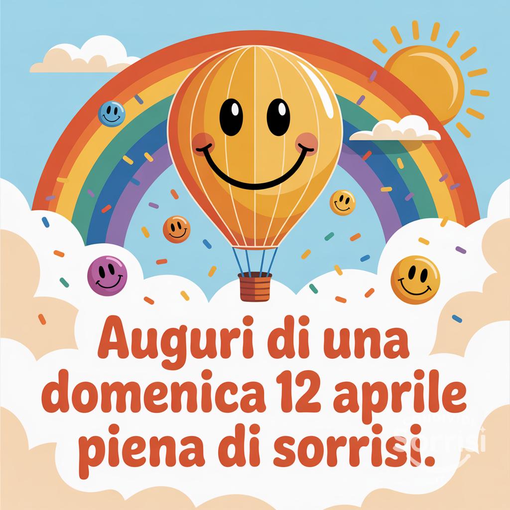 Auguri di una domenica 12 aprile  piena di sorrisi.