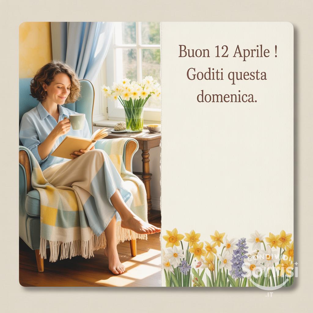 Buon 12 aprile ! Goditi questa domenica.