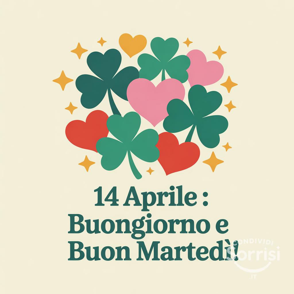 14 aprile : Buongiorno e buon martedì!