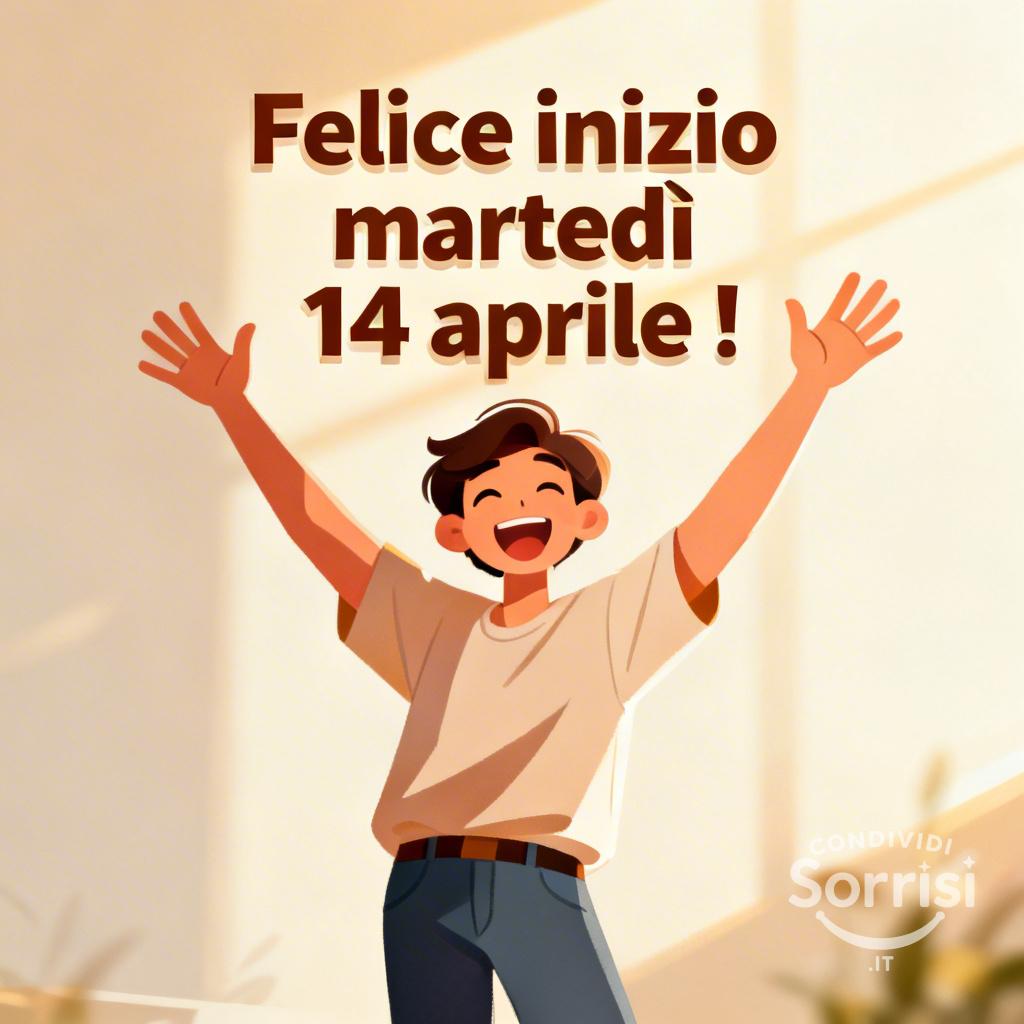 Felice inizio martedì 14 aprile !
