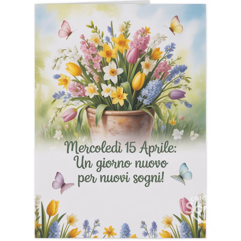 Mercoledì 15 Aprile: un giorno nuovo per nuovi sogni!