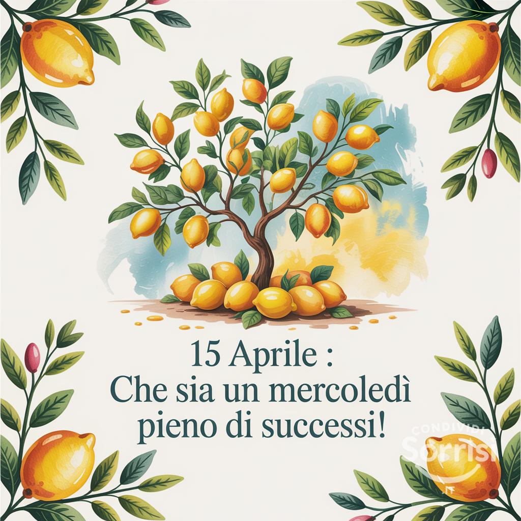 15 Aprile : che sia un mercoledì pieno di successi!