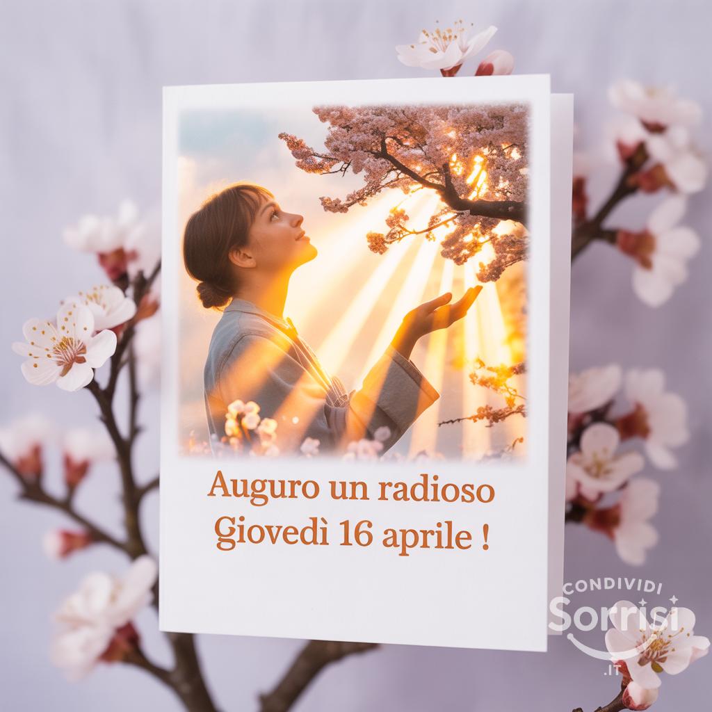 Auguro un radioso giovedì 16 aprile !